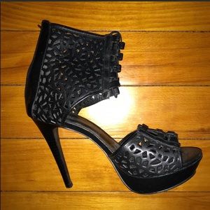 Aldo Sexy Gladiator Cut Out Leather Heels